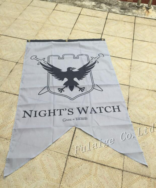 3X5 ft Game of Thrones - Night's Watch Family Banner Flag with